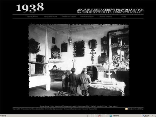 Uruchomiono serwis internetowy www.cerkiew1938.pl