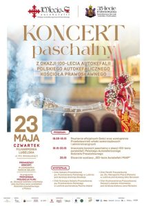 Koncert paschalny z okazji 100-lecia autokefalii PAKP