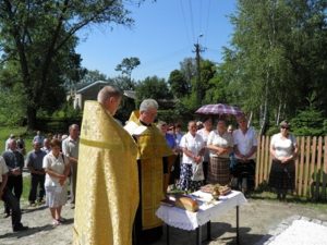Poświęcenie kapliczki nad Bugiem