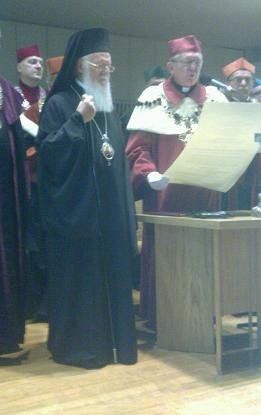 Doktorat honoris causa wręczony patriarsze Bartłomiejowi