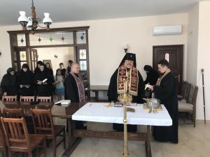 Poświęcenie nowego budynku monasteru w Turkowicach