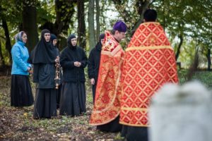 Nabożeństwo na miejscu nieistniejącej cerkwi w Wereszynie